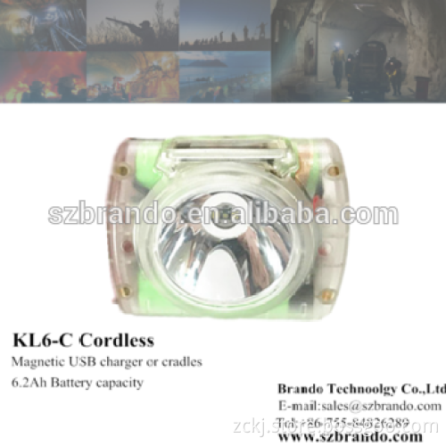 KL6LM-C Cordless LED Miners Lamp with USB Charger